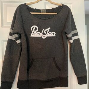 Pearl Jam Large Gray Women's Sweatshirt